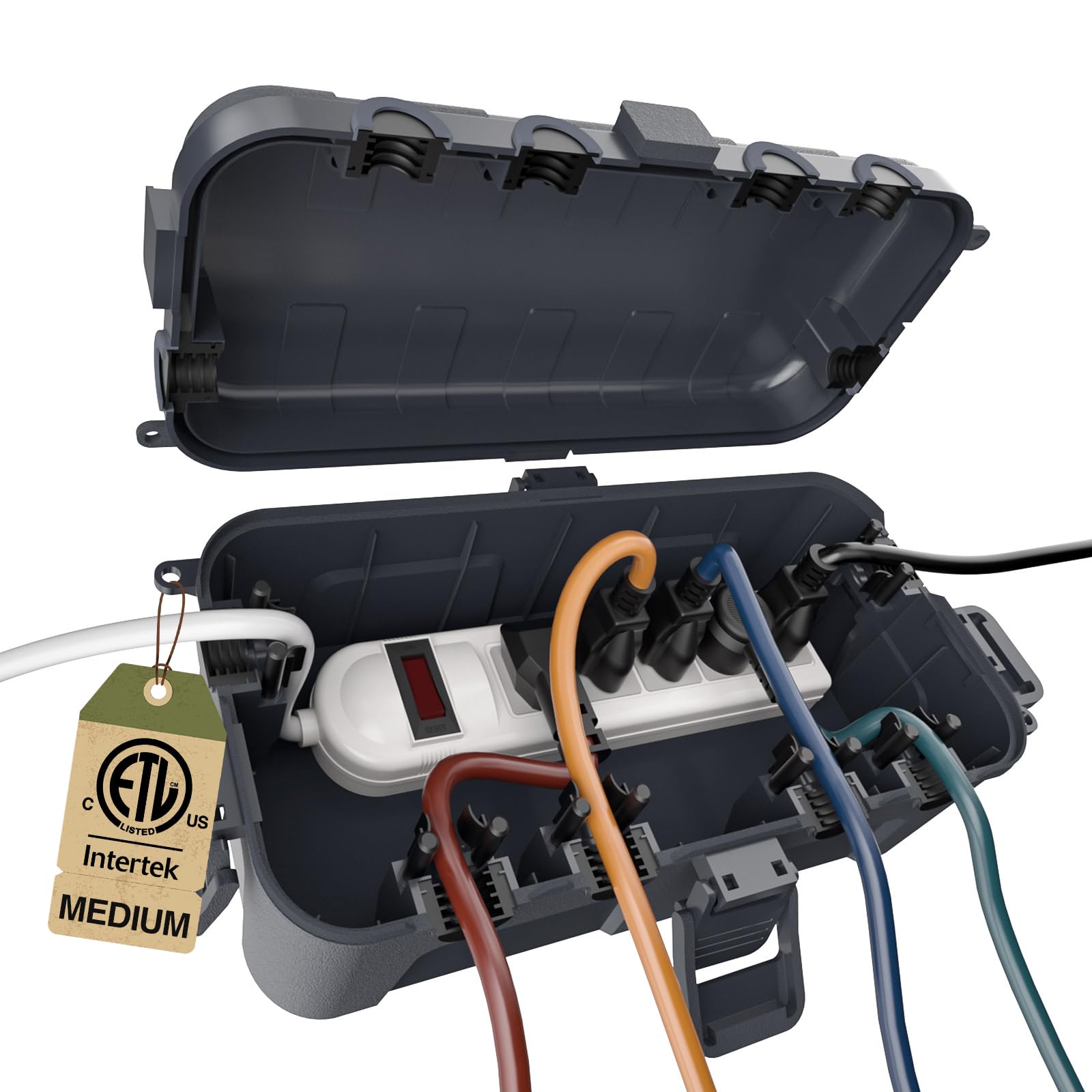 Outdoor Use Power Strip - Cubierta para cable de extensión resistente
