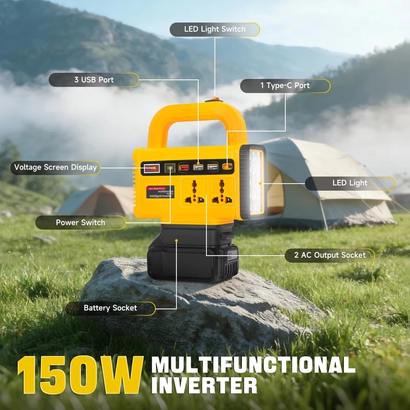 Inversor de corriente de 150 W - Outdoor Power Adapter Usb C reseña y precio