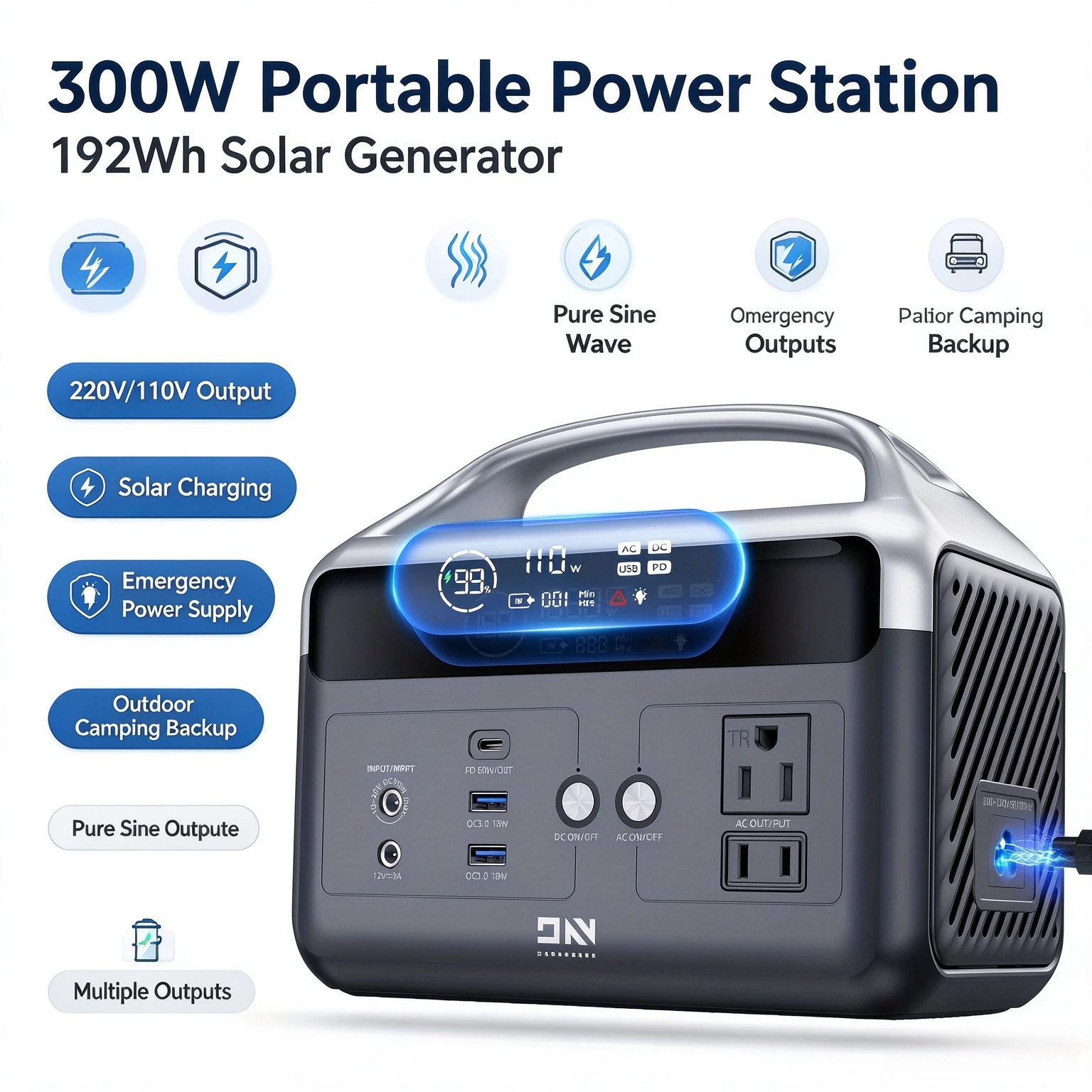Estación de energía portátil d - Ac Outdoor Power reseña y precio